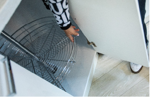 Balmaz Bútor- Hajdúböszörmény - Beépített tároló az Antónia konyhabútorban